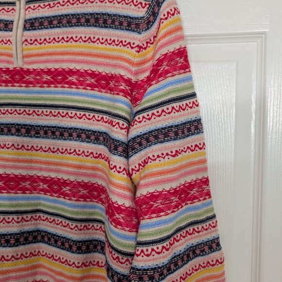 Talbots Fair Isle Sweater Womens Petite Size 2X Beige Colorful Lambswool Blend - Picture 8 of 12